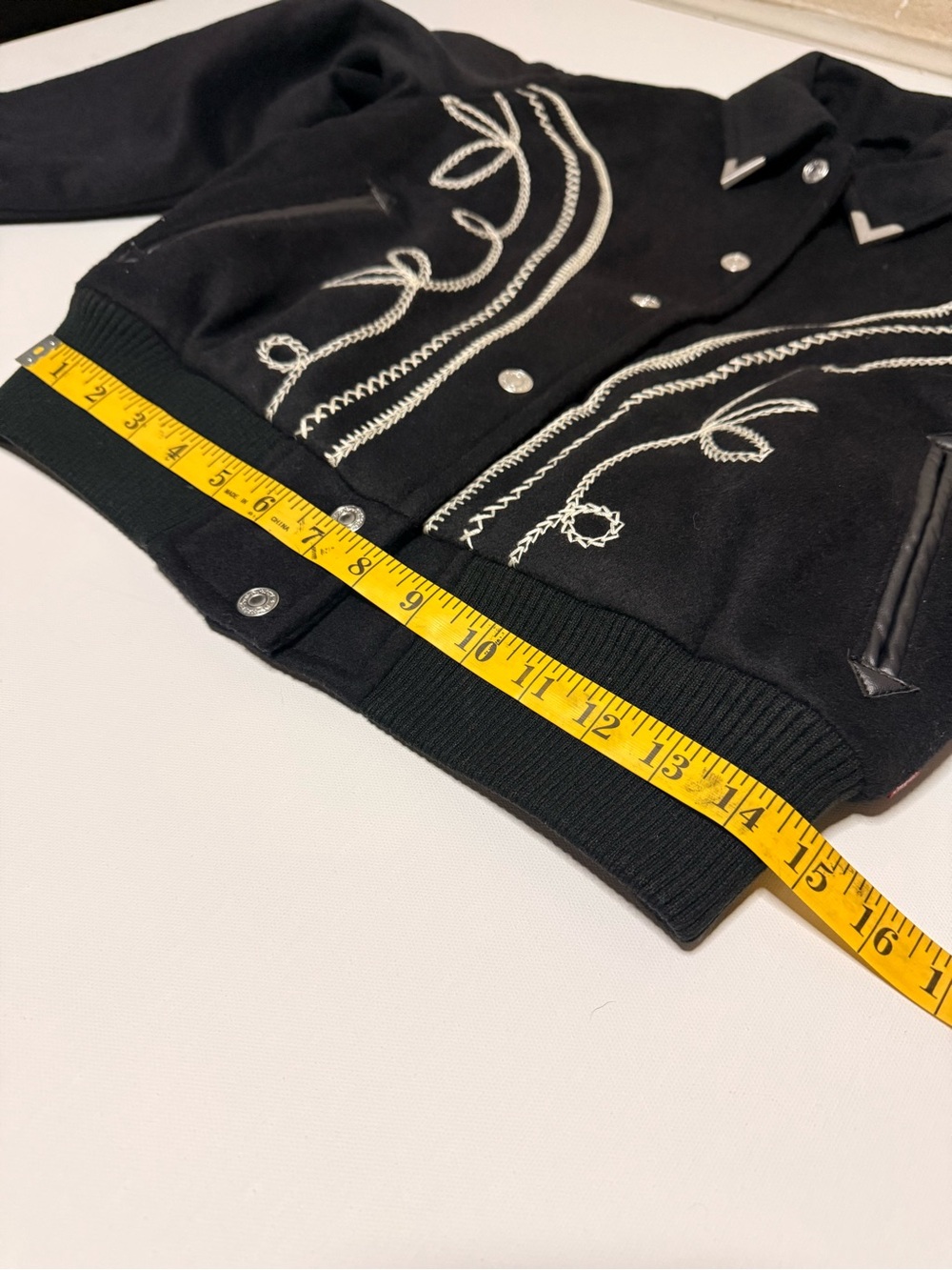 LEVI'S Rodeo Embroidered Wool Blend Varsity Jacket - Picture 5 of 13